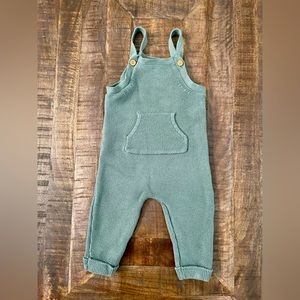 Carter’s Little Planet Organic, Boy / Girl, Size 12 Months, Green Overalls